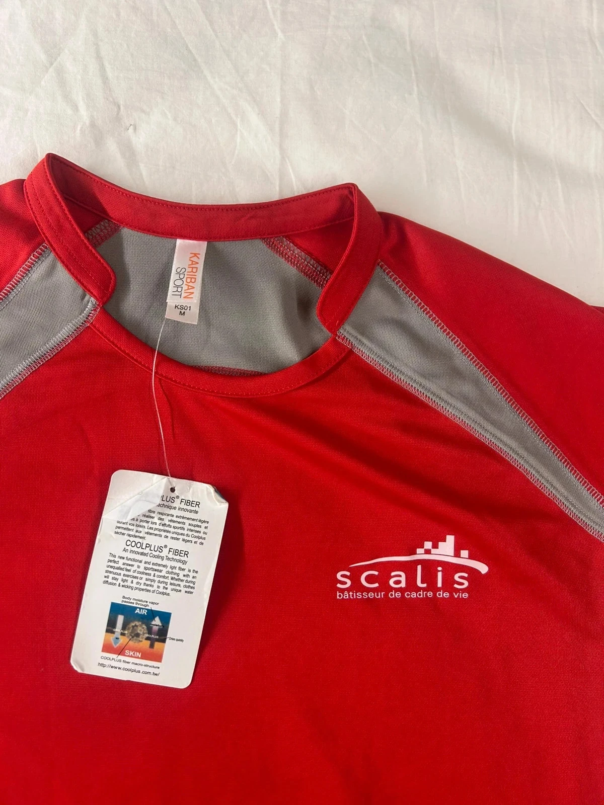 Conjunto de 4 t-shirts vermelho cinza scalis – photo 5